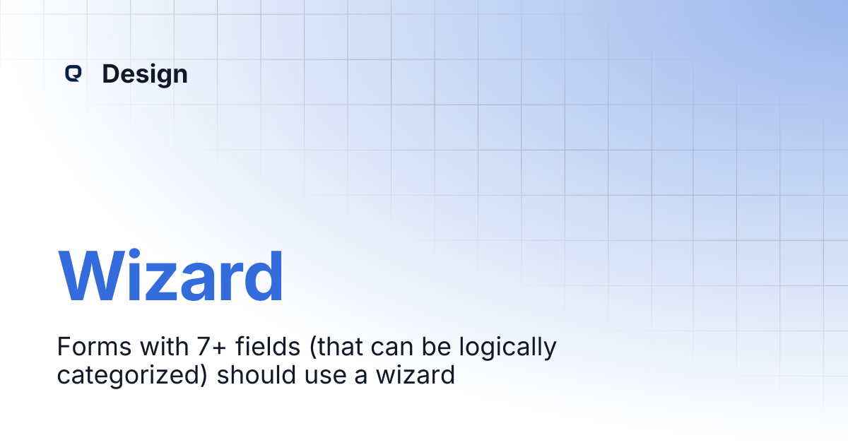 Wizard | Design